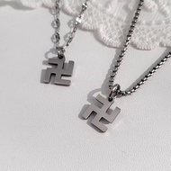 Korea Surgical Steel Buddhist Chain Necklace