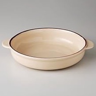 Roman Range 8" Round Gratin, 8.9 x 7.5 x 1.7 inches (22.7 x 19 x 4.2 cm), 17.6 oz (504 g), Oven Wear