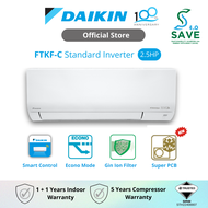 DAIKIN Standard Inverter Air Conditioner FTKF R32 (2.5HP) FTKF71C / RKF71C-3WMY-LF