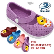 Dulux CQ 058E Cute Duck Pattern Rubber Toddler Shoes