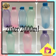 Rizkyonline88 jumbo drinking bottle size 2000ml 2 liters T010 Water Bottle Botol Air Tumbler
