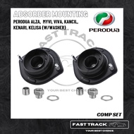 PERODUA ALZA, MYVI, VIVA, KANCIL, KENARI, KELISA ABSORBER MOUNTING (WITH NUT WASHER)