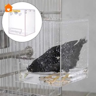[Nanaaaa] Bird Birdbath, Tub Bath Cage Accessories, Portable Bath Bird Bath