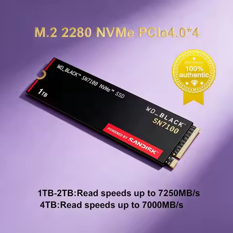 WD_BLACK SN7100 M.2 2280 PCIe Gen4.0 NVMe Internal SSD 1TB 2TB 4TB High Speed Gaming Solid State Dri