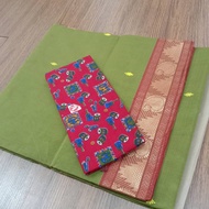 Saree / Pure Cotton saree / Pure Cotto Handloom saree / Kalamkari saree / Chetthinad Cotton saree / 