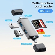 Multi-functional card reader，Elough，7 Combination 1，USB 3.0，Compatible Micro SD and TF Memory Card，U