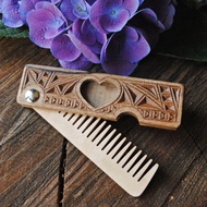 Personalized hair comb, Gift for her, Mother gift, Women gift, Hair accessories
