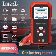 In Stocks Lancol Micro500 12V 24V Car Battery Tester Analyzer 40-3000 CCA Lithium Battery Test Lead 