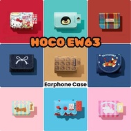 【High quality】For HOCO EW63 Case Cute Cartoon Textile Crafts Earphone Case Casing Cover
