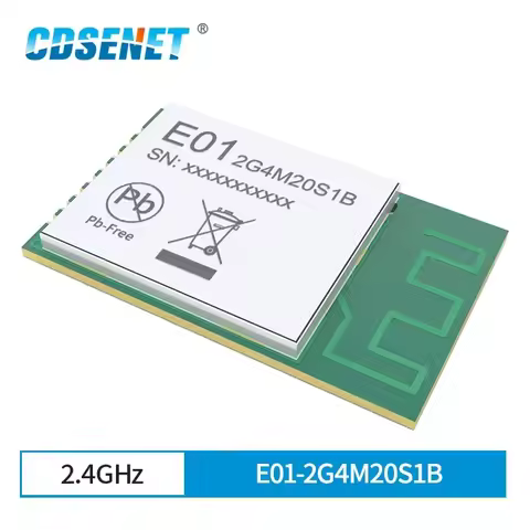nRF24L01 2.4GHz SMD Wireless Module PA LNA Long Distance 800m SPI RF Transceiver CDSENET E01-2G4M20S