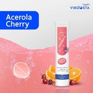 Acerola Cherry อะเซโรล่า เชอร์รี่ วิตามินซีเม็ดฟู่ บำรุงผิว Viboosta 20 เม็ด นำเข้าจากอเมริกา