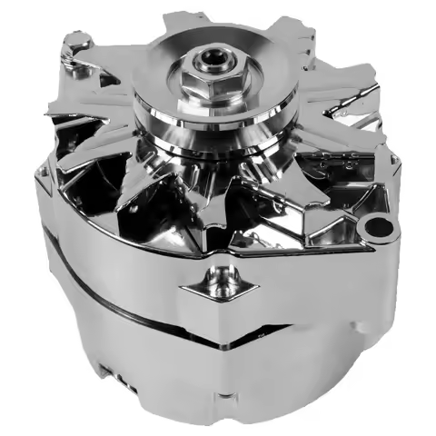 1Pc 110Amp Chrome Alternator ADR0335-C FOR GM 305 350 BBC SBC