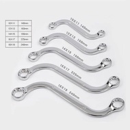 5Pcs S Type & C Type Double Ended Allen Wrench Combination Ring Spanner Plum Plate Curved Machine Fa
