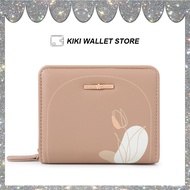 Fashion Fresh Flower Women's Short Wallet Multi-Functional 4-Card Slot Zipper Purse