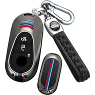 SANRILY Silicone+Zinc Alloy Luminous Key Fob Cover Case Compatible with Mercedes for Benz C S GLC EQ