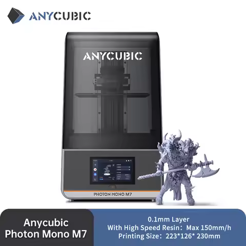 ANYCUBIC Photon Mono M7 AE Version Mono MSLA 3D Printer High Speed Resin Photocuring 14K 10'' LCD Pr