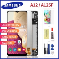 A12 Lcd For Samsung A12 A125 (Original) LCD Display Touch Screen Digitizer Assembly Replacement Part with Frame