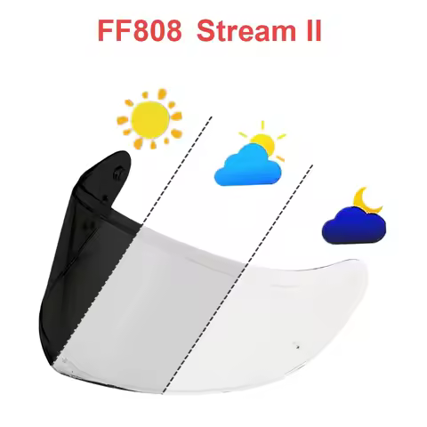 Photochromic Lens for LS2 FF808 Stream II Helmet Visor Motorcycle Face Shield Replacement Windproof 