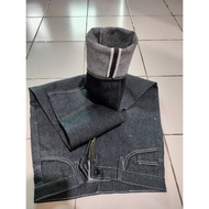 DENIM/ MEN'S DENIM PANTS SELVEDGE DENIM / DENIM 15 OZ SELVEDGE LONG PANTS BLACK INDIGO DENIM