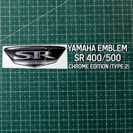 EMBLEM SR 400/SR 500/ SR 400 BADGE EMBLEM SR/ STICKER BATTERY DOP SR 400 CHROME EDITION (TYPE 2)