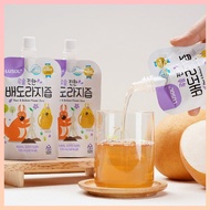 [Lusol] Kids Pear & Balloon Flower Juice 100ml 2P no-box trial set | Korean Kids Throat Care Drink |