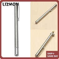 LIZMON Pointer Pen, Silver Pointer Tool Baton, Multi-functional Lightweight Telescopic Ballpoint Pen