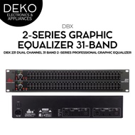 DBX 231 2-Series Dual Channel 31-Band Graphic Equalizer Two 31-band, 1/3-octave Constant Q frequency