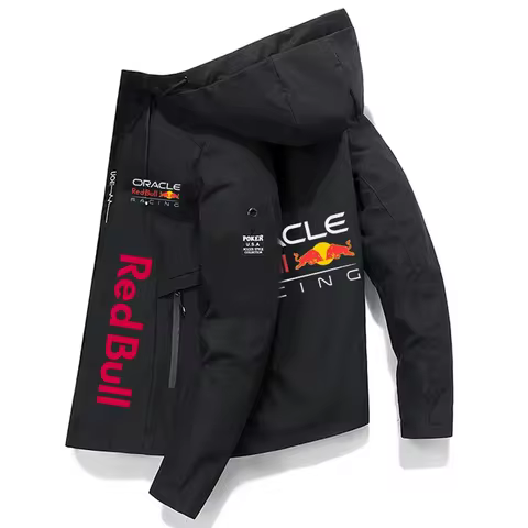 Red Bull Spring and Autumn Men's Motorcycle Hoodie, Casual Fashion, Red Bull Outdoor Hoodie, Red Bul