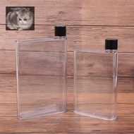 manysincerity Fashion Water Bottle Portable Clear Book Portable Paper Pad Water Bottle Flat