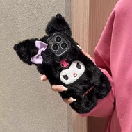 Plush Kuromi OPPO Reno7pro mobile phone case Reno8/6/5/4SE/F毛绒库洛米OPPO Reno7pro手机壳Reno8/6/5/4SE/FindX5/R11R9Swh24428