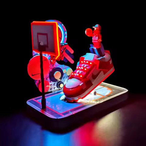 BRIXSPARK DIY LED Lights Kit Compatible with Lego 43021 Ball Shoes MOC Building Blocks, Model Bricks