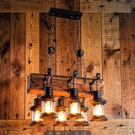 Industrial Style Design Retro Iron Chandelier Creative Restaurant Bar American Nostalgic Country Bar