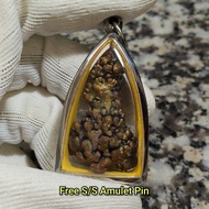 Gold Leklai Pendant 金力泥吊坠 Leklai Amulet 马来西亚力泥 100% Natural Leklai