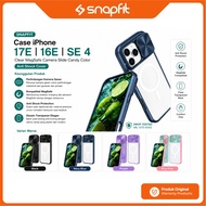 Case iphone 17E 17 E 16E 16 E SE 4 2025 SNAPFIT Clear MagSafe Camera Slide Candy Color Anti Shock Co