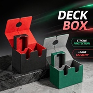 Card Deck Box Magnetic PU Leather Dice Tray Trading Card Storage Case TCG Game Organizer