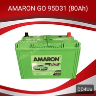 AMARON GO 95D31 แบตเตอรี่รถยนต์ แบตรถเก๋ง แบตรถกระบะ แบตรถSUV ไม่ต้องดูแล