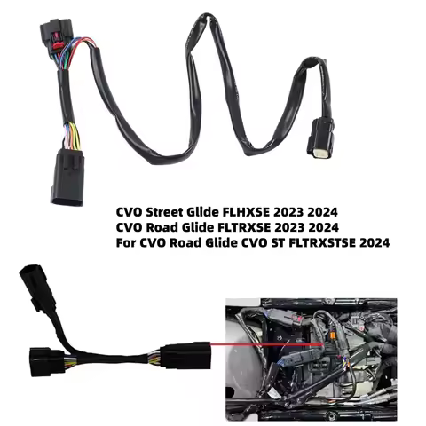 LED Tour Pak adapter harness is suitable for the current CVO and CVO/ST 2024 Street Glide and Road G