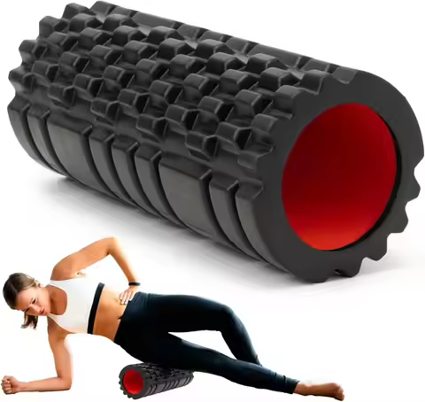 Foam Roller Yoga Column Fitness Yoga EVA Foam Roller Yoga Stick Deep Tissue Massage Roller, Suitable