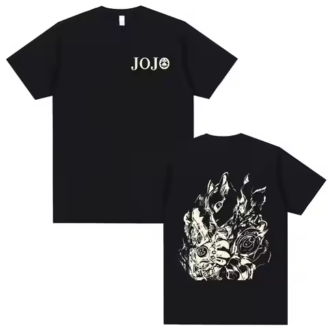 Anime Jojo Bizarre Adventure T-shirt Manga Killer Queen Graphic T Shirts Men Women Cartoon Casual Ov