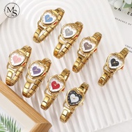 Hot Stainless Steel Love Heart Italian Charm Modular Watch Bracelet Wrist Watch DIY Jewelry Making