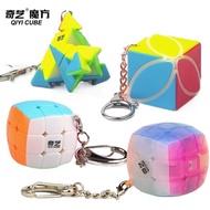 Qiyi Keyring Magic Cube 2 × 2 3 × 3 Cubes 3 × 3 Small Bread Cube 3 × 3 Cube Pyramid Cube 2 × 2 Maple