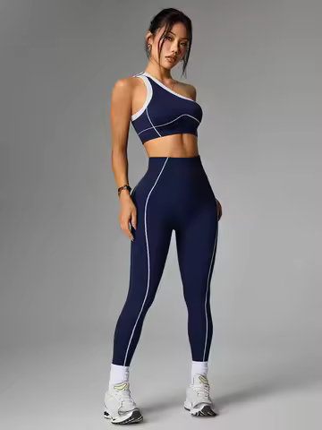 2 pcs Women Seamless Yoga Sets Jogging Outfit Sport Leggings Bra Sportswear Woman Gym Outfit Workout