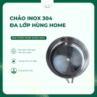 Hung Home 430 non-stick stainless steel pan (Stainless steel handle - 430 stainless steel) for all t