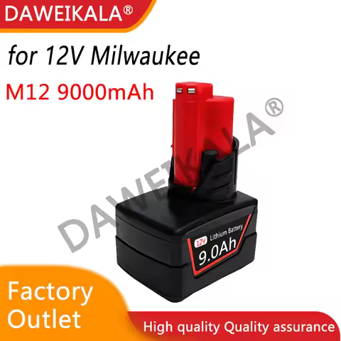12V 9000mAh Rechargeable Battery for Milwaukee XC Cordless Tools 48-11-2402 48-11-2411 Batteries 48-