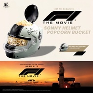 GSC Keepsake Cinema Movie Memorabilia F1 The Movie Sonny Helmet Exclusive Popcorn Bucket... New & Ra
