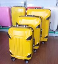 Jfcb กระเป๋าเดินทางสีเหลืองขนาด20นิ้วพร้อมล้อหมุนกระเป๋าเดินทางแบบลากกระเป๋าเดินทางลายการ์ตูน