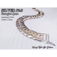 👉925 silver bangle for men  *Rantai tangan Lipan Dunhil Perak sesuai untuk lelaki@925纯