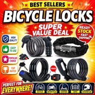 [SG] 1.5m 1.8m Super Long Thick Bicycle Lock Number Key Bike
