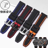 2024new Rubber watch strap suitable for Tissot Mido Citizen Longines Seiko Omega Casio men's silicone