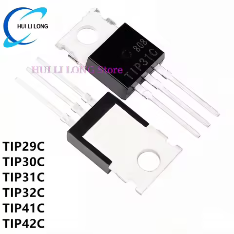 10PCS TIP31C TIP32C TIP41C TIP42C TIP31 TIP32 TIP41 TIP42 TIP29C TIP30C TIP29 TIP30 TO-220 Transisto